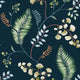 Forest Vines The Keys Navy Wallpaper by Today Interiors