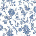 Whimsical Vines The Keys Indigo Wallpaper by Today Interiors