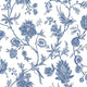 Whimsical Vines The Keys Indigo Wallpaper by Today Interiors
