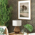 WTK20606 Modern Lattice The Keys Chocolate Wallpaper by Today Interiors