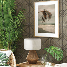 WTK20606 Modern Lattice The Keys Chocolate Wallpaper by Today Interiors