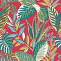 Bold Leaf The Keys Ruby Wallpaper by Today Interiors