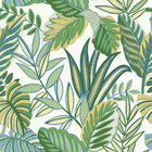 WTK20804 Bold Leaf The Keys Green Wallpaper by Today Interiors