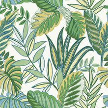 WTK20804 Bold Leaf The Keys Green Wallpaper by Today Interiors