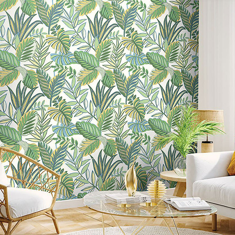 WTK20804 Bold Leaf The Keys Green Wallpaper by Today Interiors