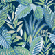 Bold Leaf The Keys Blue Wallpaper by Today Interiors