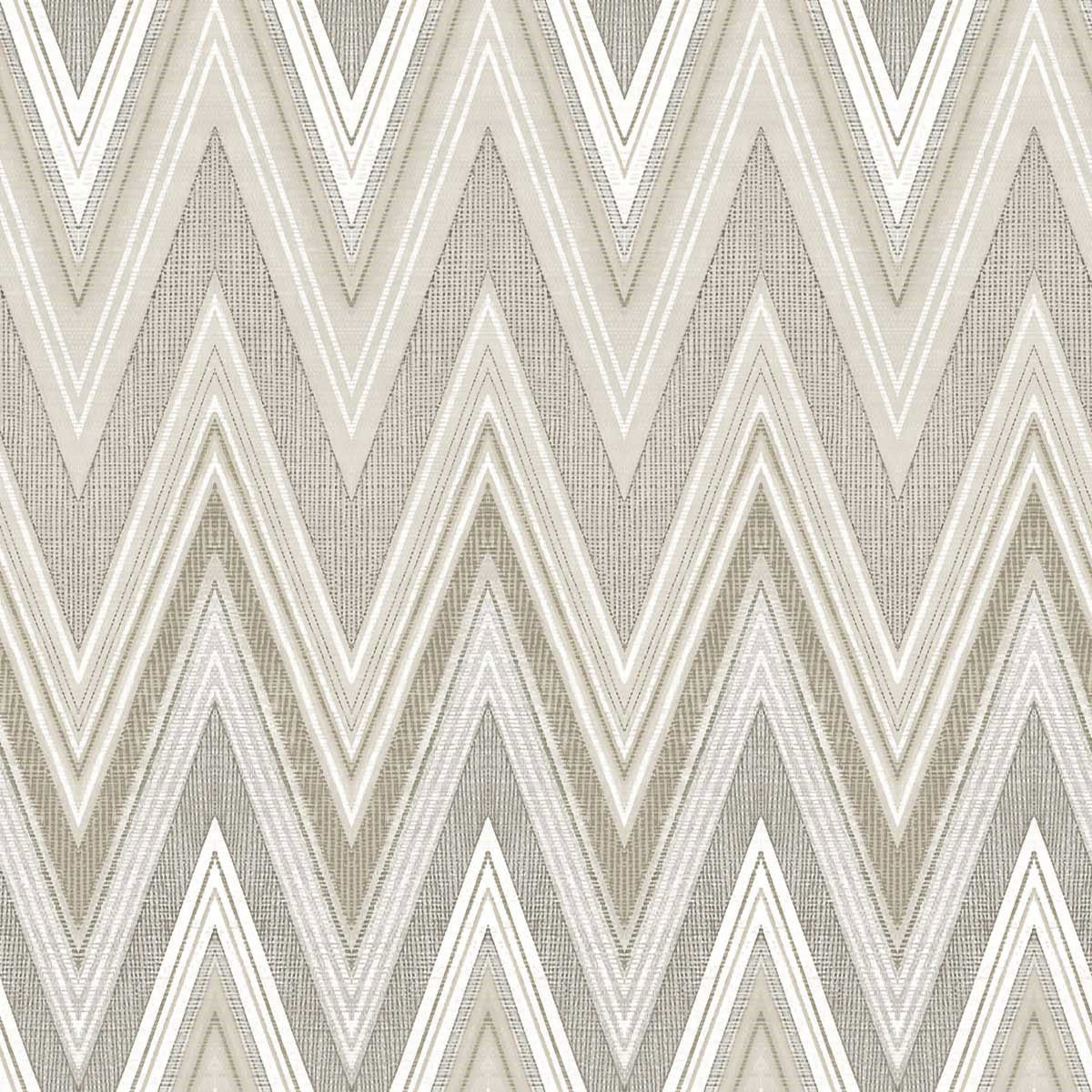 WTK20907 Retro Chevron Textile The Keys Neutral Wallpaper by Today Interiors