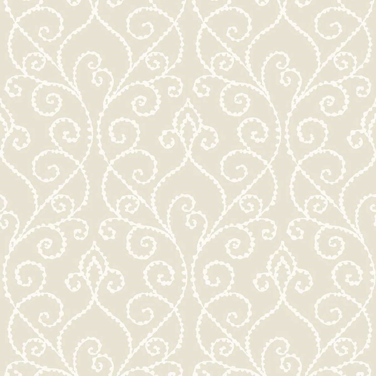WTK21105 Vine Elegance The Keys Beige Wallpaper by Today Interiors