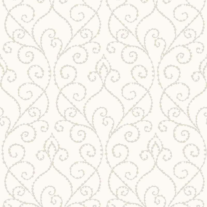 WTK21107 Vine Elegance The Keys Neutral Wallpaper by Today Interiors