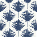 Vibrant Palm The Keys Indigo Wallpaper by Today Interiors