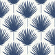 Vibrant Palm The Keys Indigo Wallpaper by Today Interiors