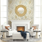 WTK21805 Forest Vines Grasscloth The Keys Neutral Wallpaper by Today Interiors