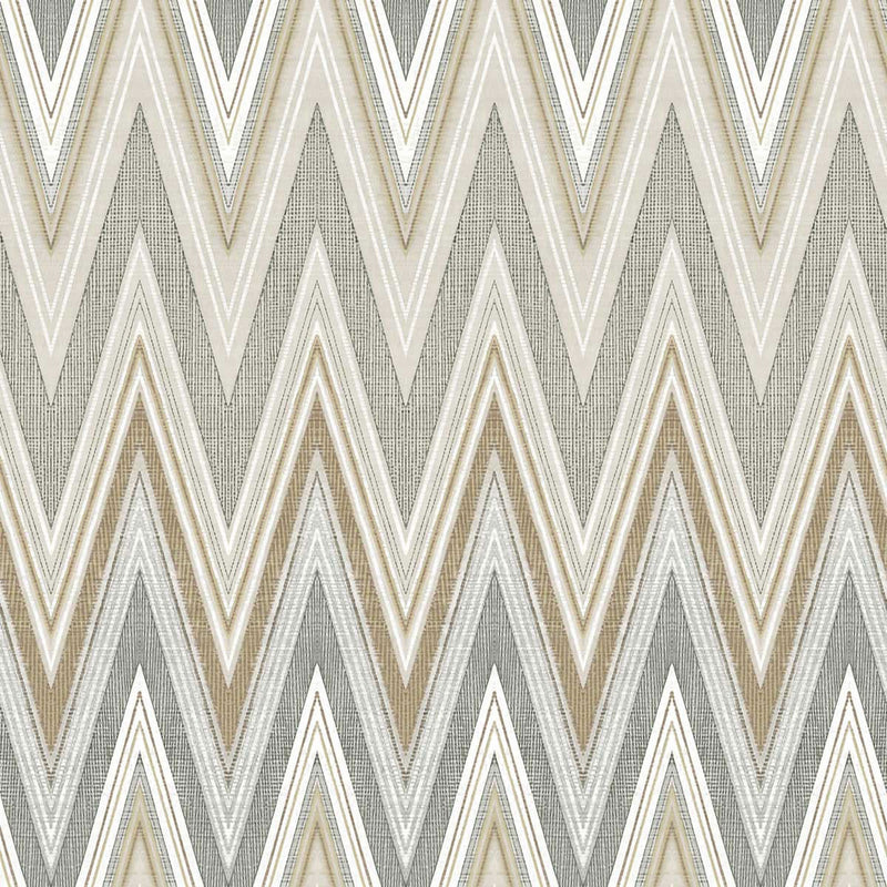 WTK21905 Retro Chevron Grasscloth The Keys Neutral Wallpaper by Today Interiors