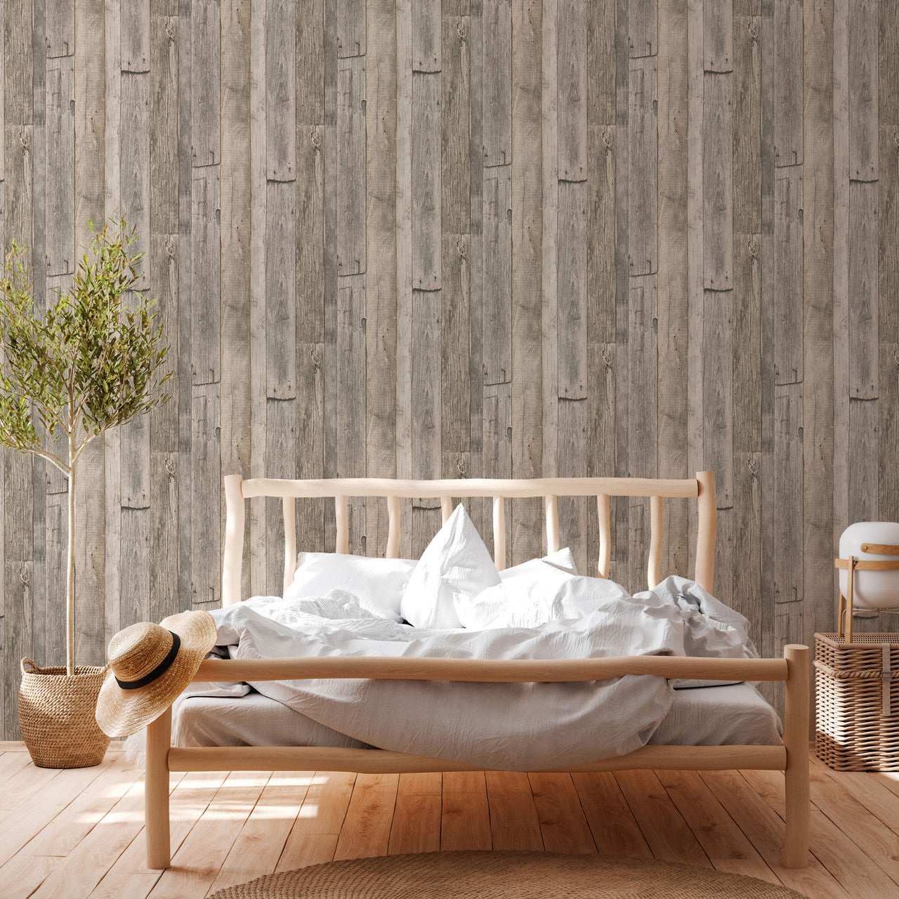 WW22213 The Woods and Wicker Beige Wallpaper By Galerie