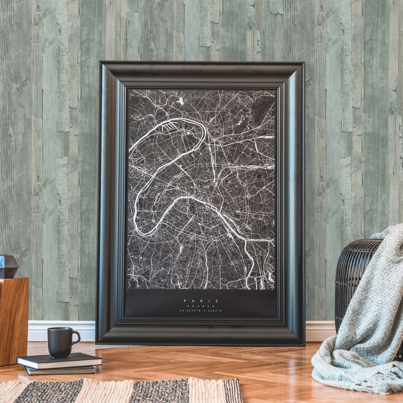 WW22214 The Woods and Wicker Green Wallpaper By Galerie