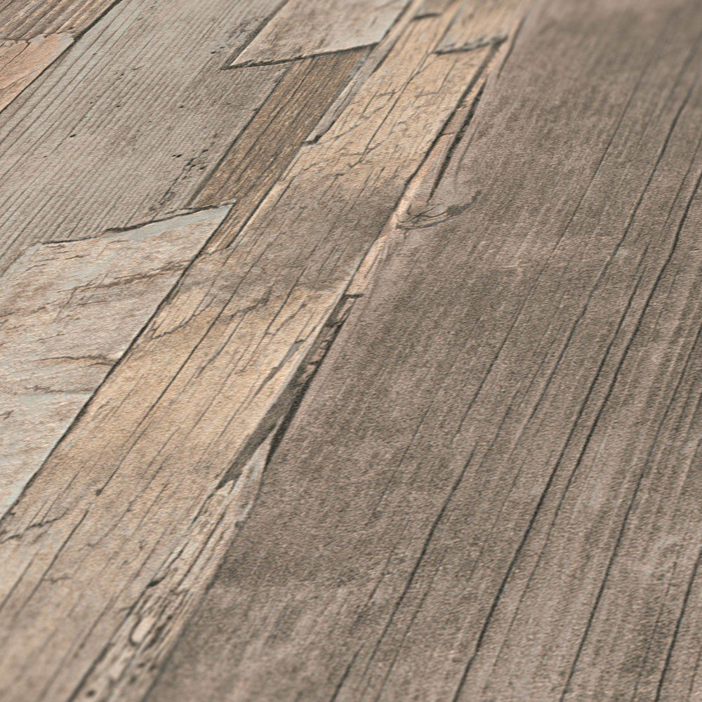 WW22215 The Woods and Wicker Bronze Brown Wallpaper By Galerie