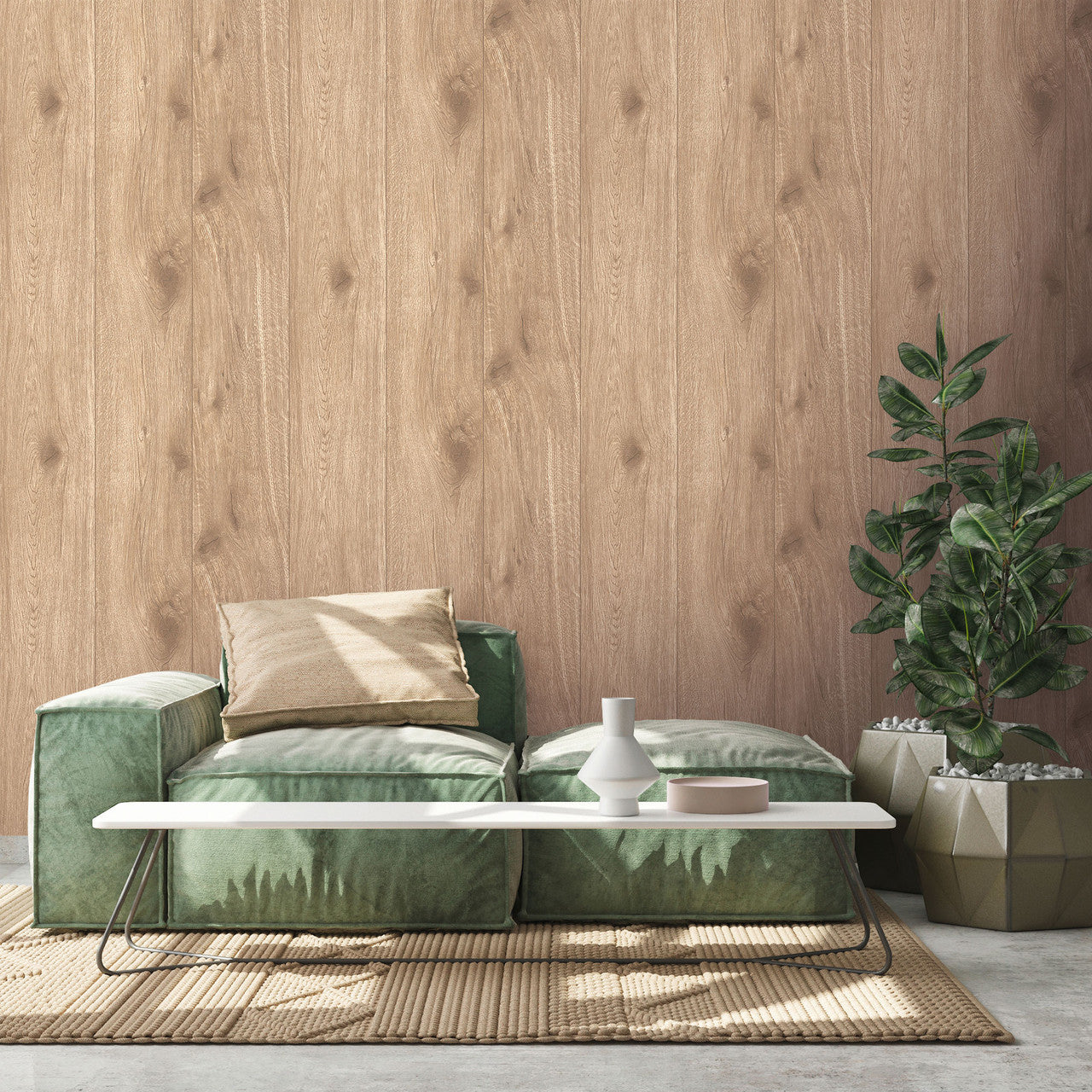 WW22219 The Woods and Wicker Beige Wallpaper By Galerie