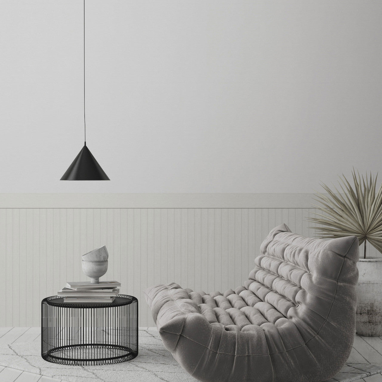 WW22224 The Woods and Wicker Silver Grey Wallpaper By Galerie