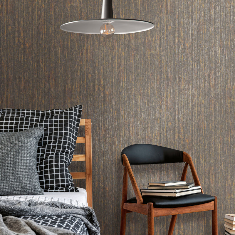 WW22230 The Woods and Wicker Bronze Brown Wallpaper By Galerie
