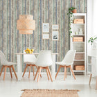 WW22234 The Woods and Wicker Multi-coloured Wallpaper By Galerie