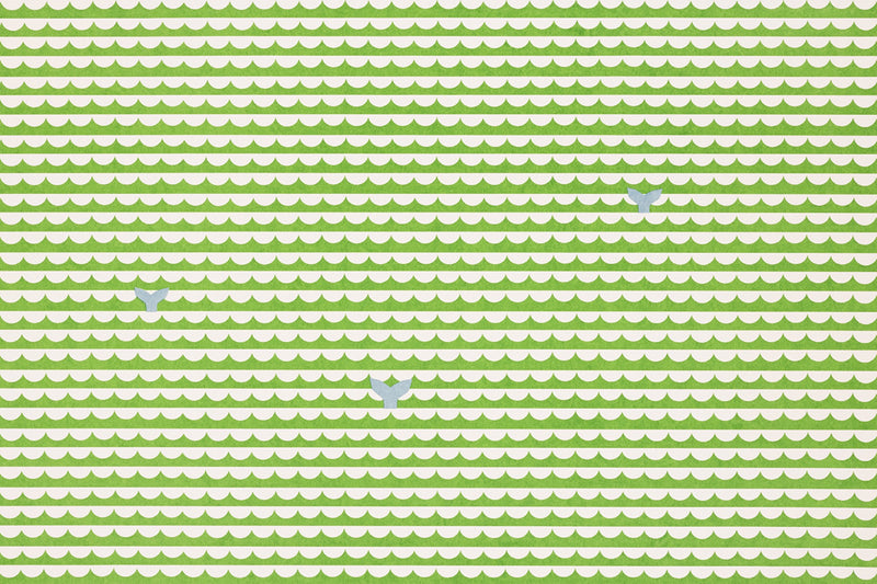 We Sailed Away Grass Wallpaper by Christopher Farr Cloth