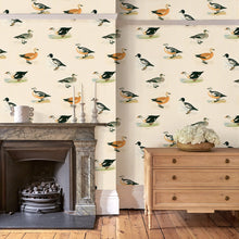 LW46/1 Golden Eye Ephemera Wallpaper by Linwood