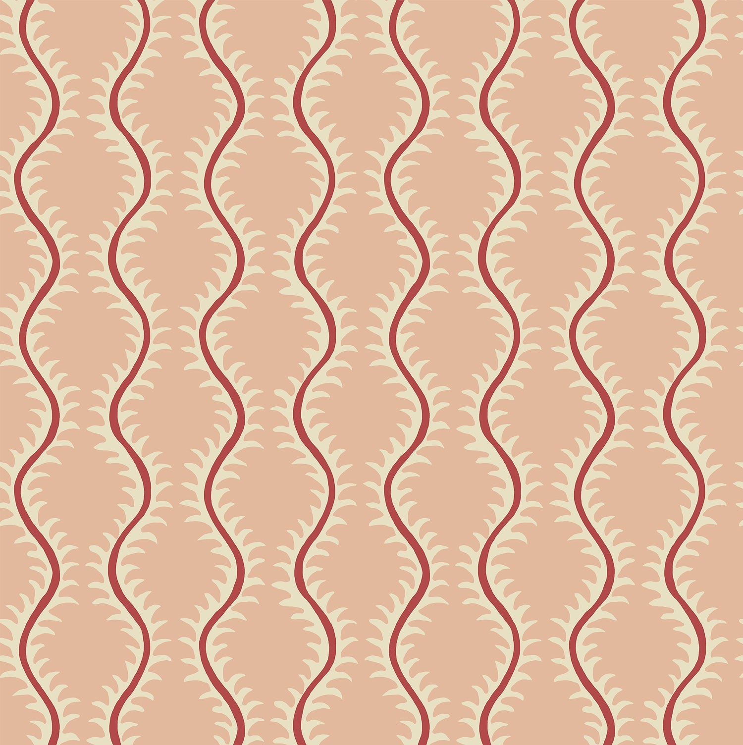 LW096/005 Helter Skelter Lipstick Wallpaper by Linwood