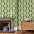 LW096/006 Helter Skelter Emerald Wallpaper by Linwood