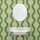 LW096/006 Helter Skelter Emerald Wallpaper by Linwood