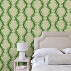 LW096/006 Helter Skelter Emerald Wallpaper by Linwood