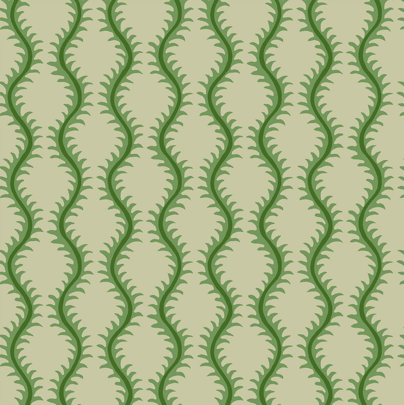 LW096/006 Helter Skelter Emerald Wallpaper by Linwood