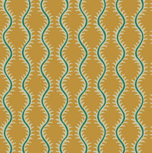 LW096/007 Helter Skelter Saffron Wallpaper by Linwood