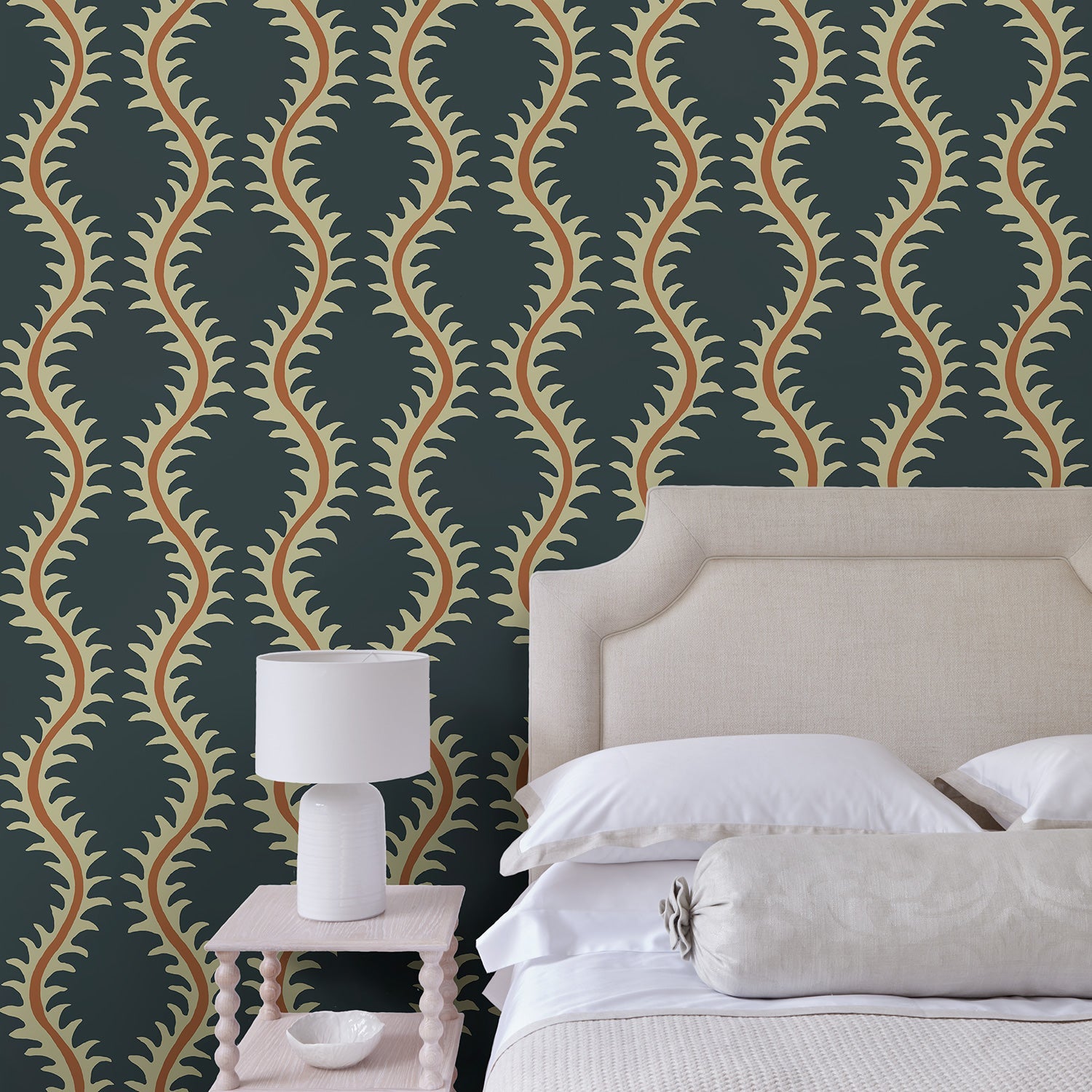LW096/008 Helter Skelter Ink Wallpaper by Linwood