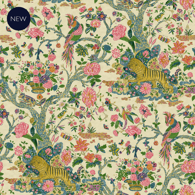 LW094/001 Wild Rainbow Wallpaper by Linwood