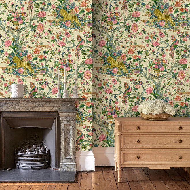 LW094/001 Wild Rainbow Wallpaper by Linwood