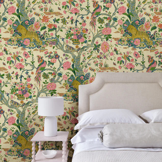 LW094/001 Wild Rainbow Wallpaper by Linwood