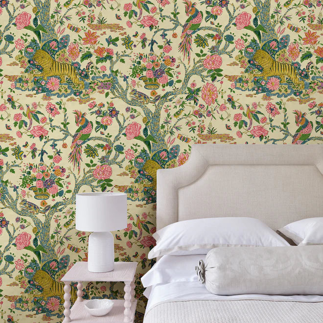 LW094/001 Wild Rainbow Wallpaper by Linwood