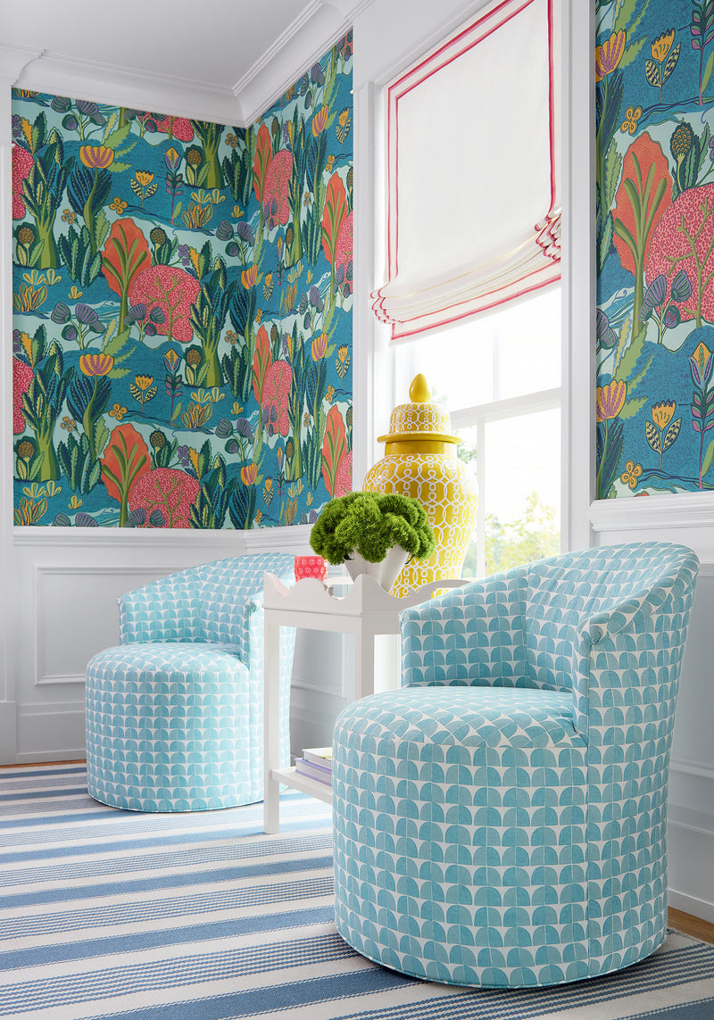 Albero Sage and Beige Wanderlust Wallpaper by Thibaut | T45013