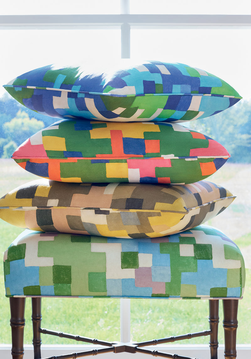 Pixel Brights Wanderlust Fabric by Thibaut | F945042