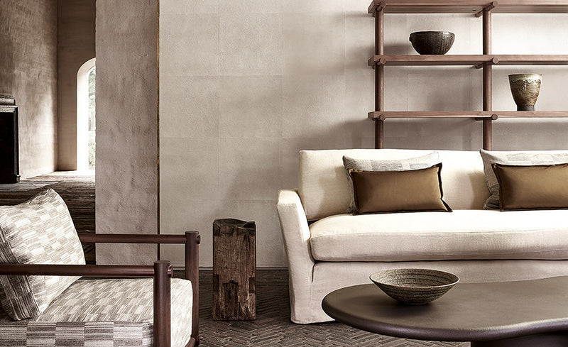 MW123/01 Washi Collage II Parchment Wallpaper by Mark Alexander