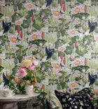Waterlily Botanical Wonders Wedgwood Wallpaper by Clarke & Clarke