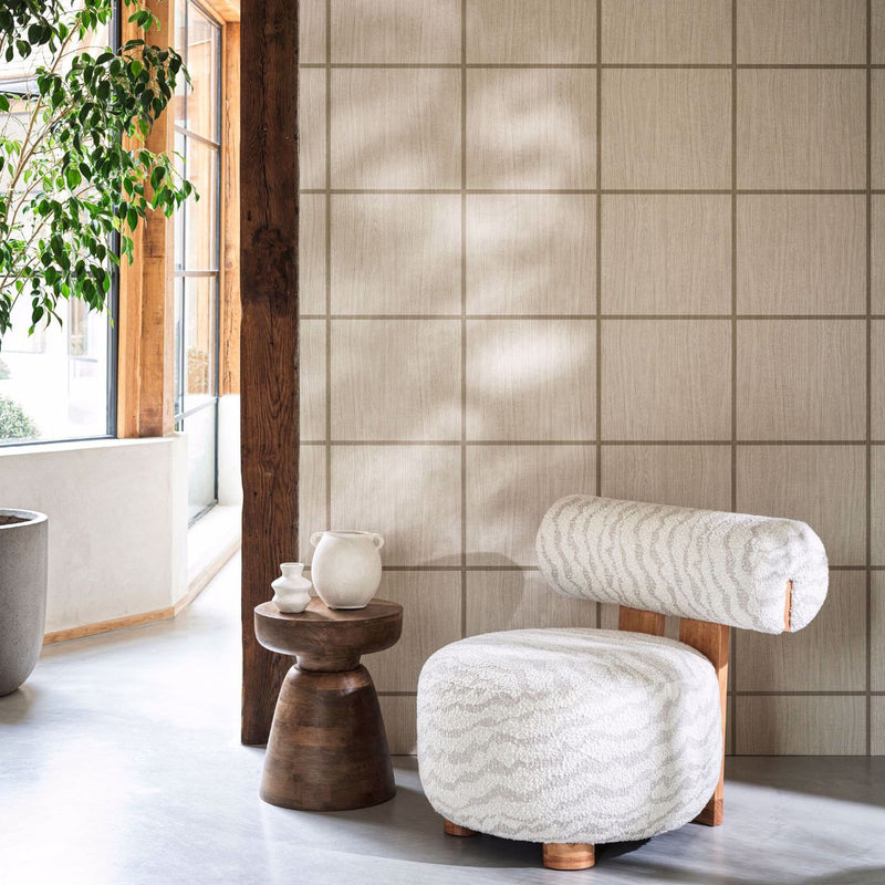 Wood Blocks Kasuri Wallpaper by Harlequin