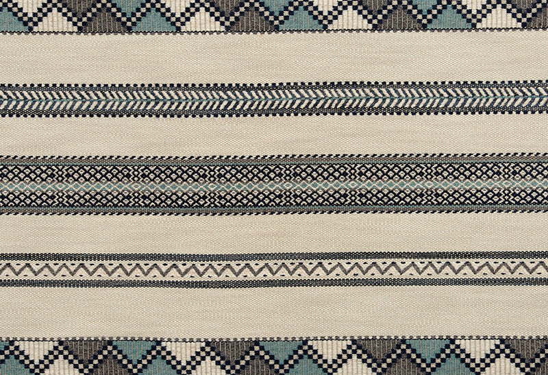 Woven Ribbon Indigo fabric by Christopher Farr Cloth