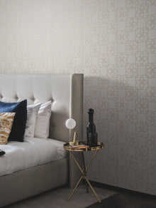 Y6200203 Serendipity Light Grey & Light Brown Dazzling Dimensions Wallpaper by York Wallcoverings