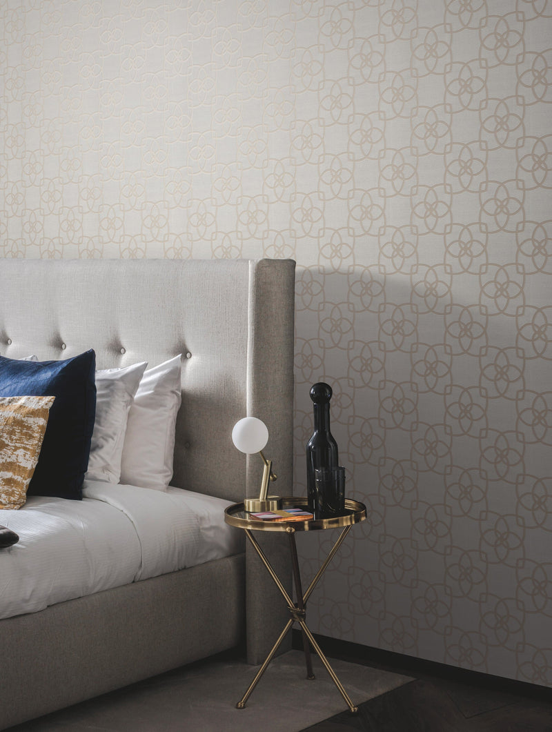 Y6200203 Serendipity Light Grey & Light Brown Dazzling Dimensions Wallpaper by York Wallcoverings