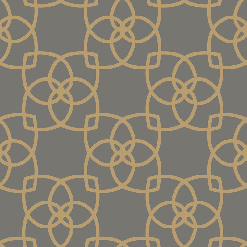 Y6200204 Serendipity Grey & Gold Metallic Dazzling Dimensions Wallpaper by York Wallcoverings