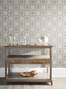 Y6200205 Serendipity Pale Grey Metallic Dazzling Dimensions Wallpaper by York Wallcoverings