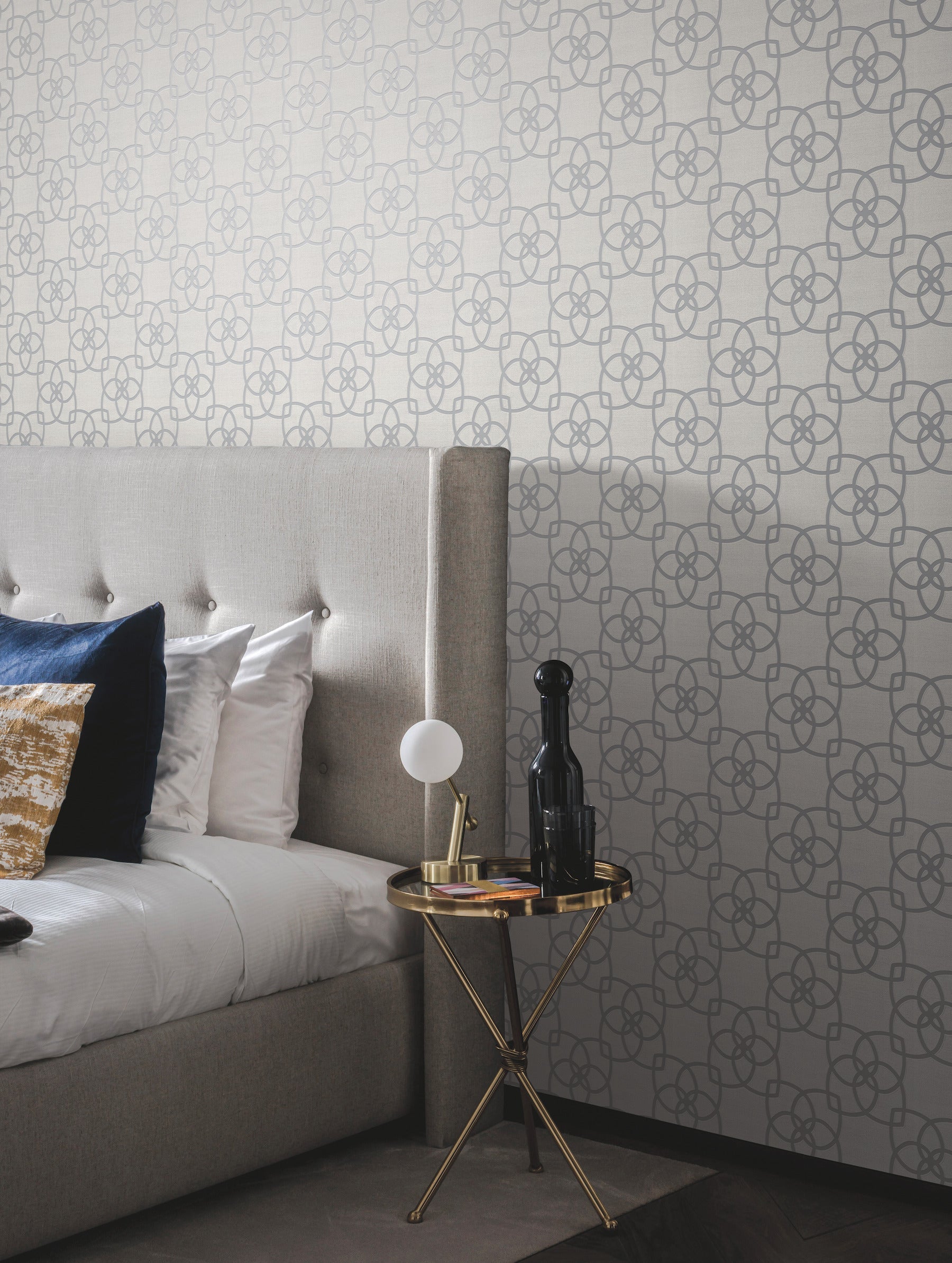 Y6200205 Serendipity Pale Grey Metallic Dazzling Dimensions Wallpaper by York Wallcoverings