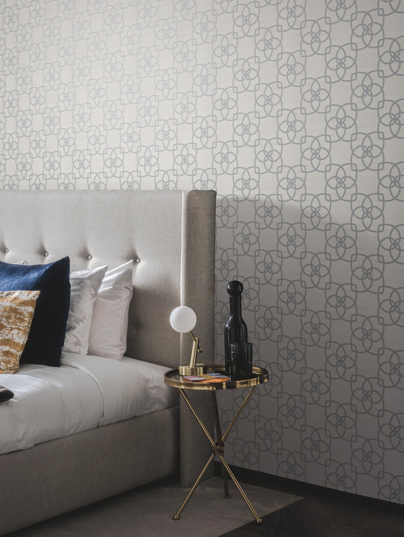 Y6200205 Serendipity Pale Grey Metallic Dazzling Dimensions Wallpaper by York Wallcoverings