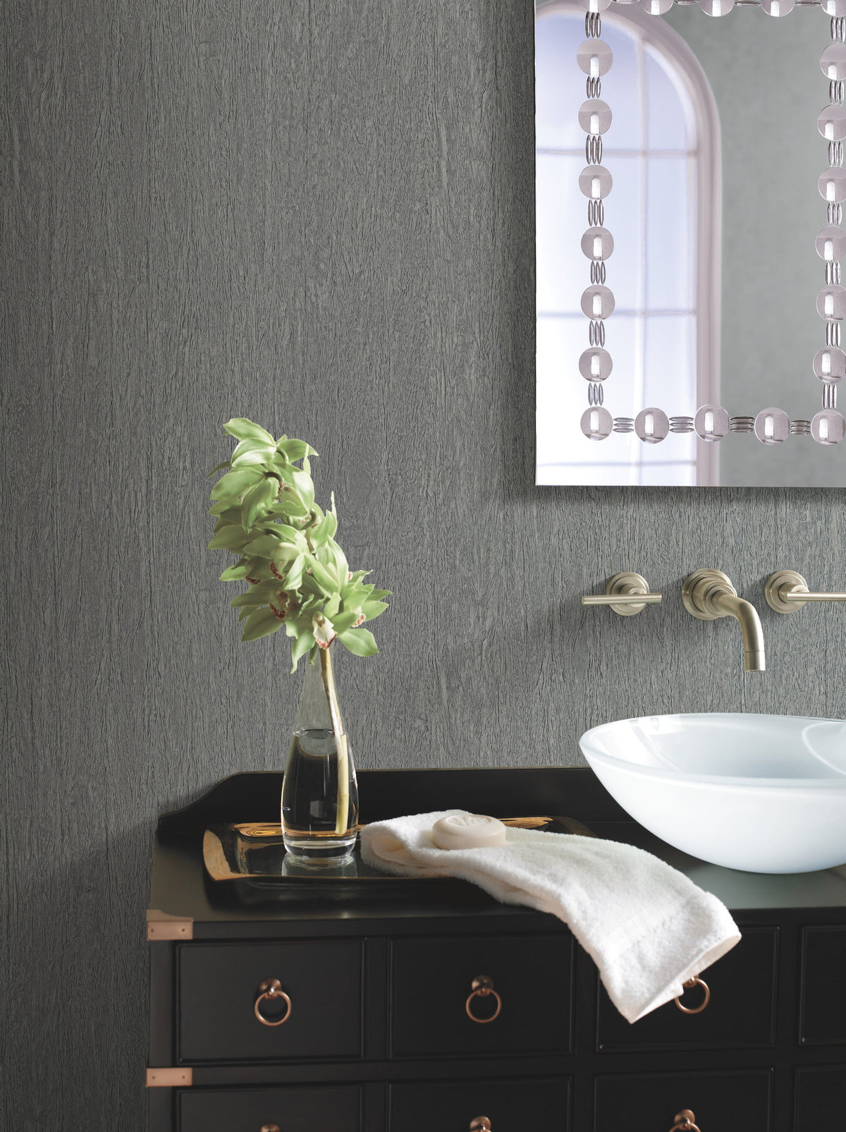 Y6201302 Natural Texture Grey Dazzling Dimensions Wallpaper by York Wallcoverings